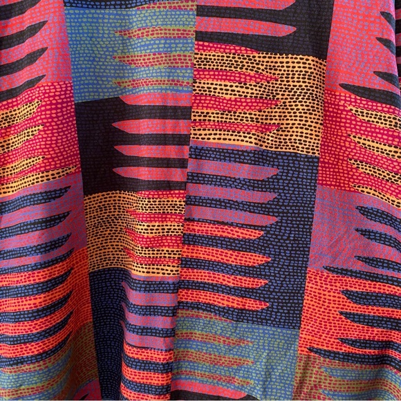 Mara Hoffman Long Sleeve Pink Connector Print Dress Scoop Back Swing Dots Art - Picture 7 of 13